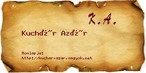 Kuchár Azár névjegykártya
